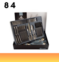 84-piece cutlery sets / gold plated