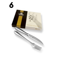 6-piece steak cutlery sets - economic packaging