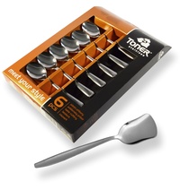 6-piece ice-cream spoon sets - economic packaging