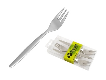 PRAKTIK cake fork 6-piece - modern packaging