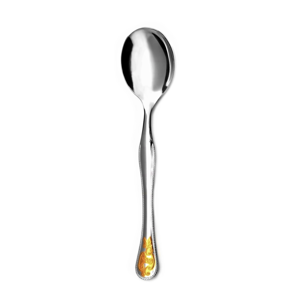 Gilded dining spoon BAROKO | CUTLERY TONER