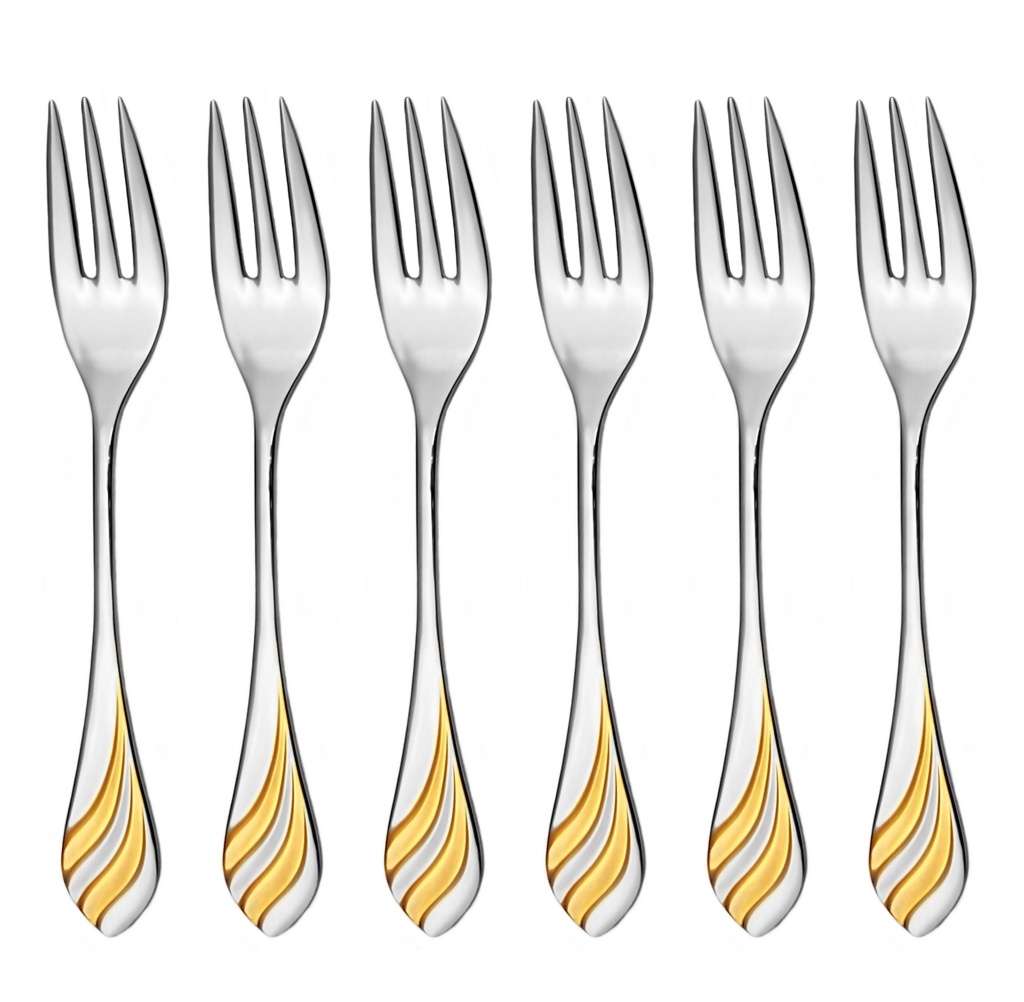 MELODIE GOLD cake fork 6-piece set