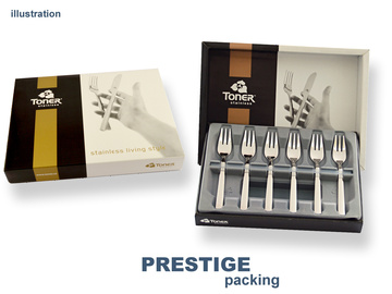 KORAL GOLD cake fork 6-piece - prestige packaging