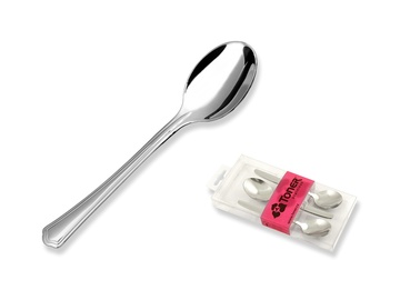 POPULAR coffee spoon 6-piece set - modern packaging