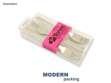AMOR cake fork 6-piece set - modern packaging