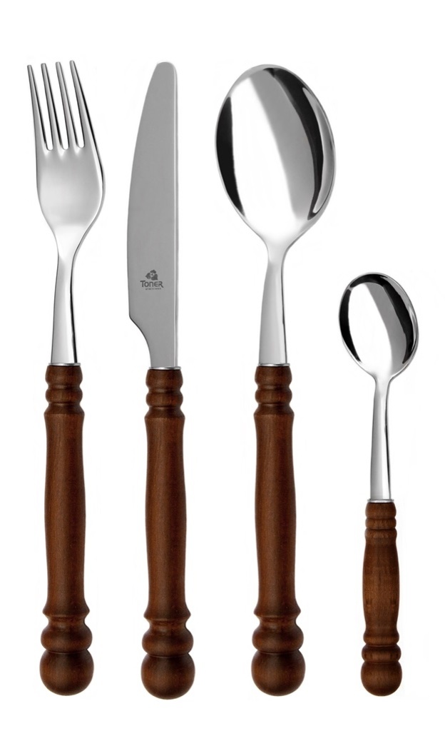 RUSTIKAL cutlery 4-piece set