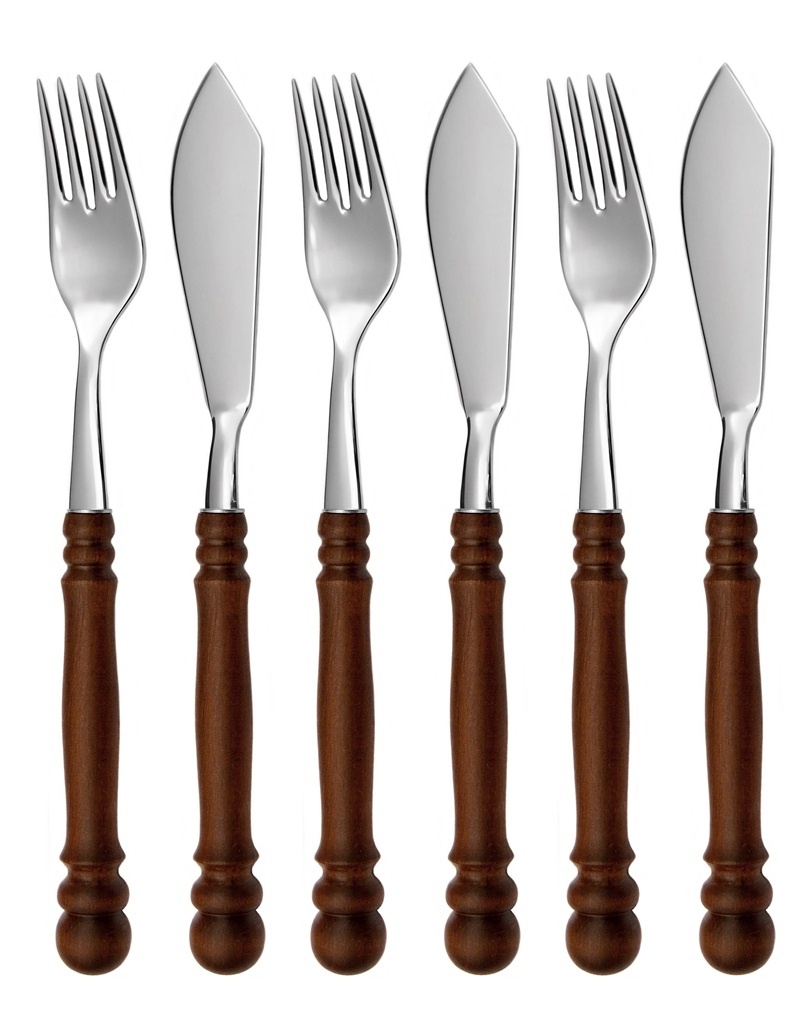 RUSTIKAL fish cutlery 6-piece set