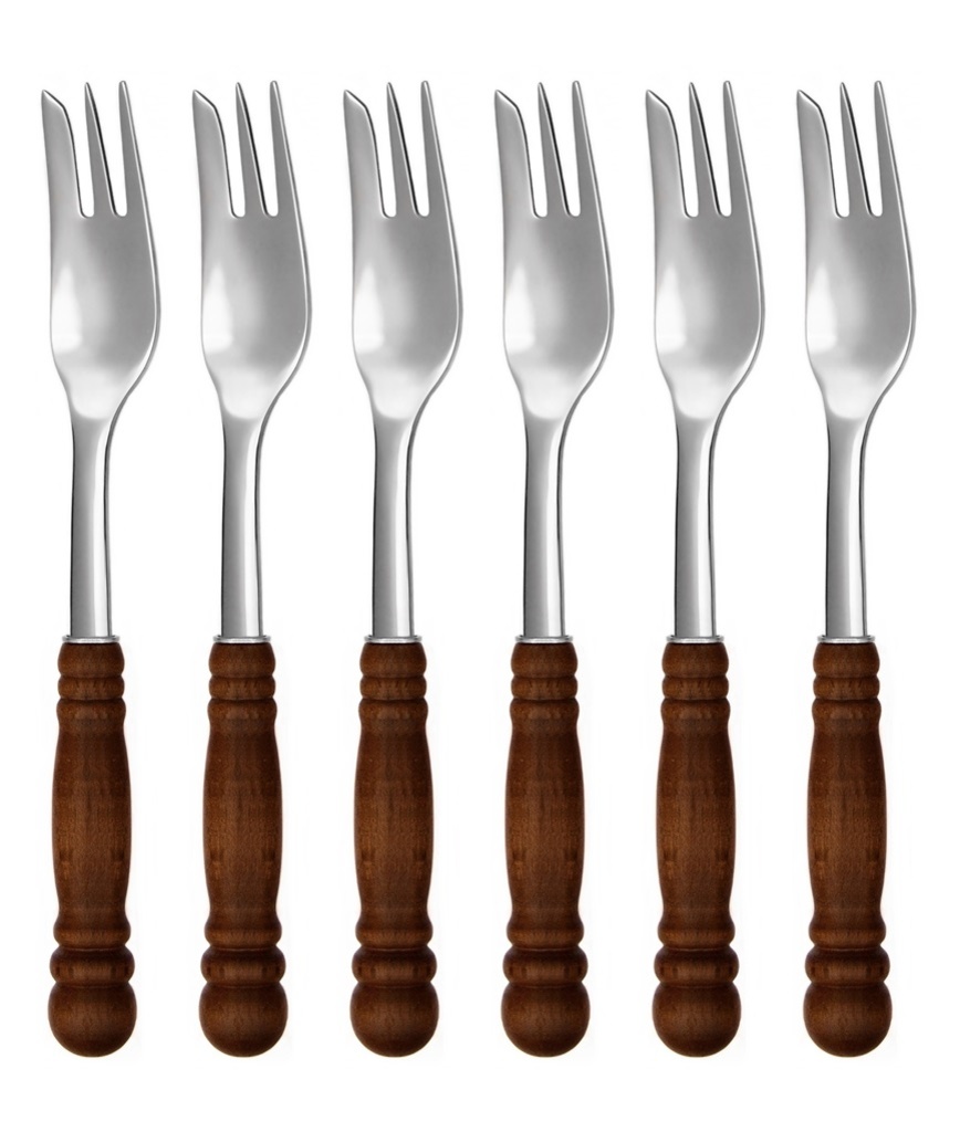 RUSTIKAL cake fork 6-piece set