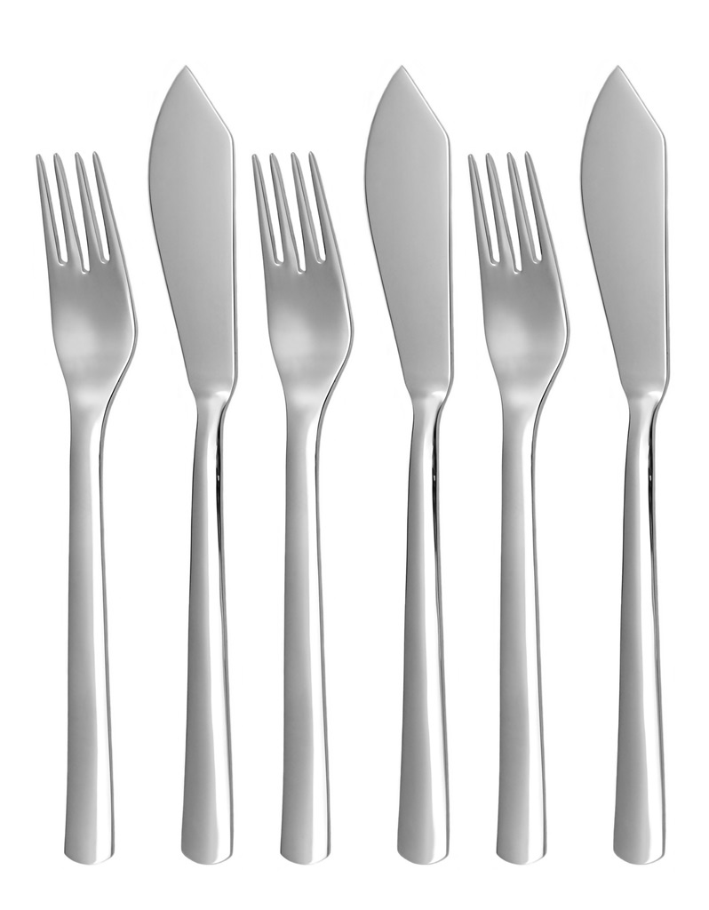 PROGRES fish cutlery 6-piece set