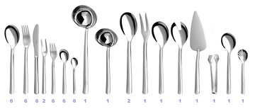 PROGRES cutlery 49-piece set
