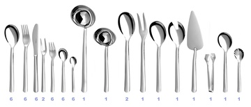 PROGRES cutlery 49-piece set