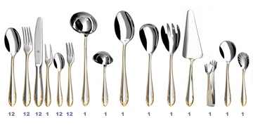 Besteck vergoldet CLASSIC PRESTIGE 70-teiliges Set