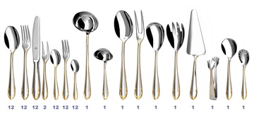 CLASSIC PRESTIGE GOLD cutlery 84-piece set