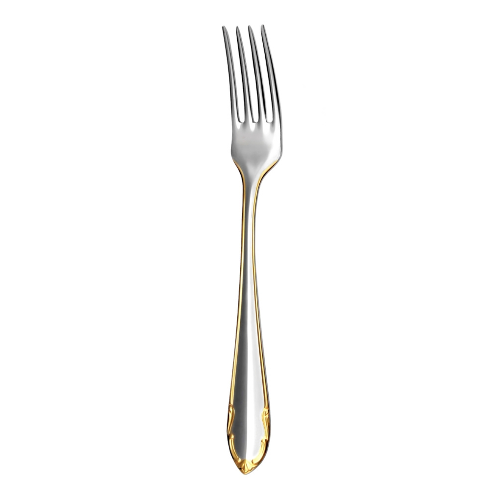 Gilded model CLASSIC PRESTIGE - appetizer/dessert fork.