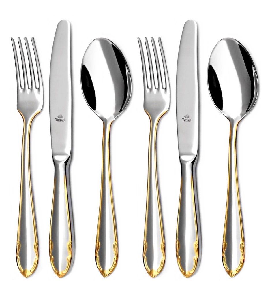 CLASSIC PRESTIGE GOLD appetizer & dessert cutlery 6-piece set