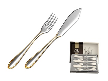 CLASSIC PRESTIGE GOLD fish cutlery 6-piece set