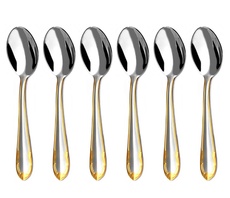  Mokalöffel vergoldet CLASSIC PRESTIGE 6-teiliges Set