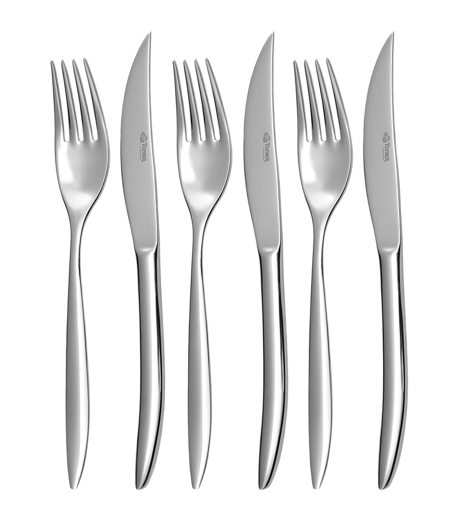 Jídelní příbor ELEGANCE 6-dílná steaková souprava prestige