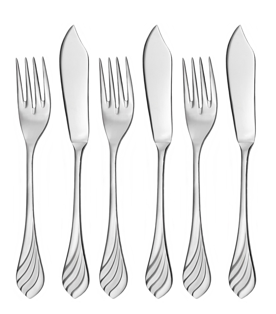 MELODIE fish cutlery 6-piece set