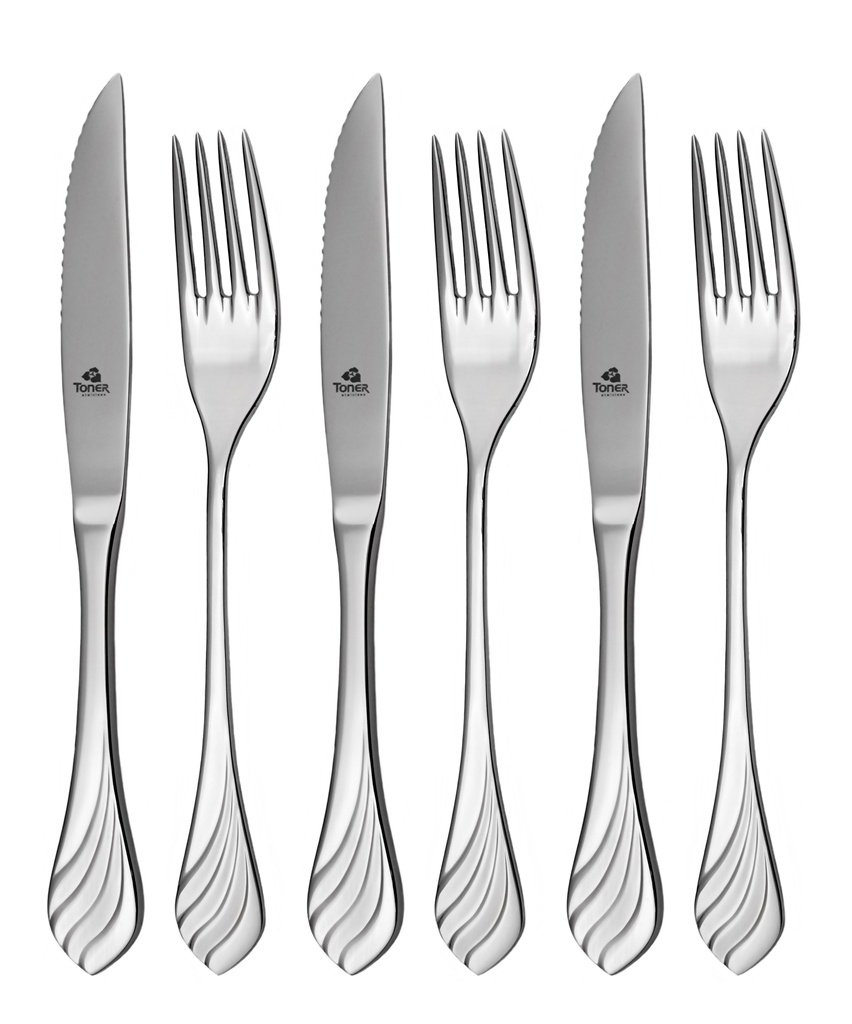 MELODIE pizza cutlery 6-piece - economic packaging