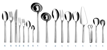 JULIE cutlery 49-piece set