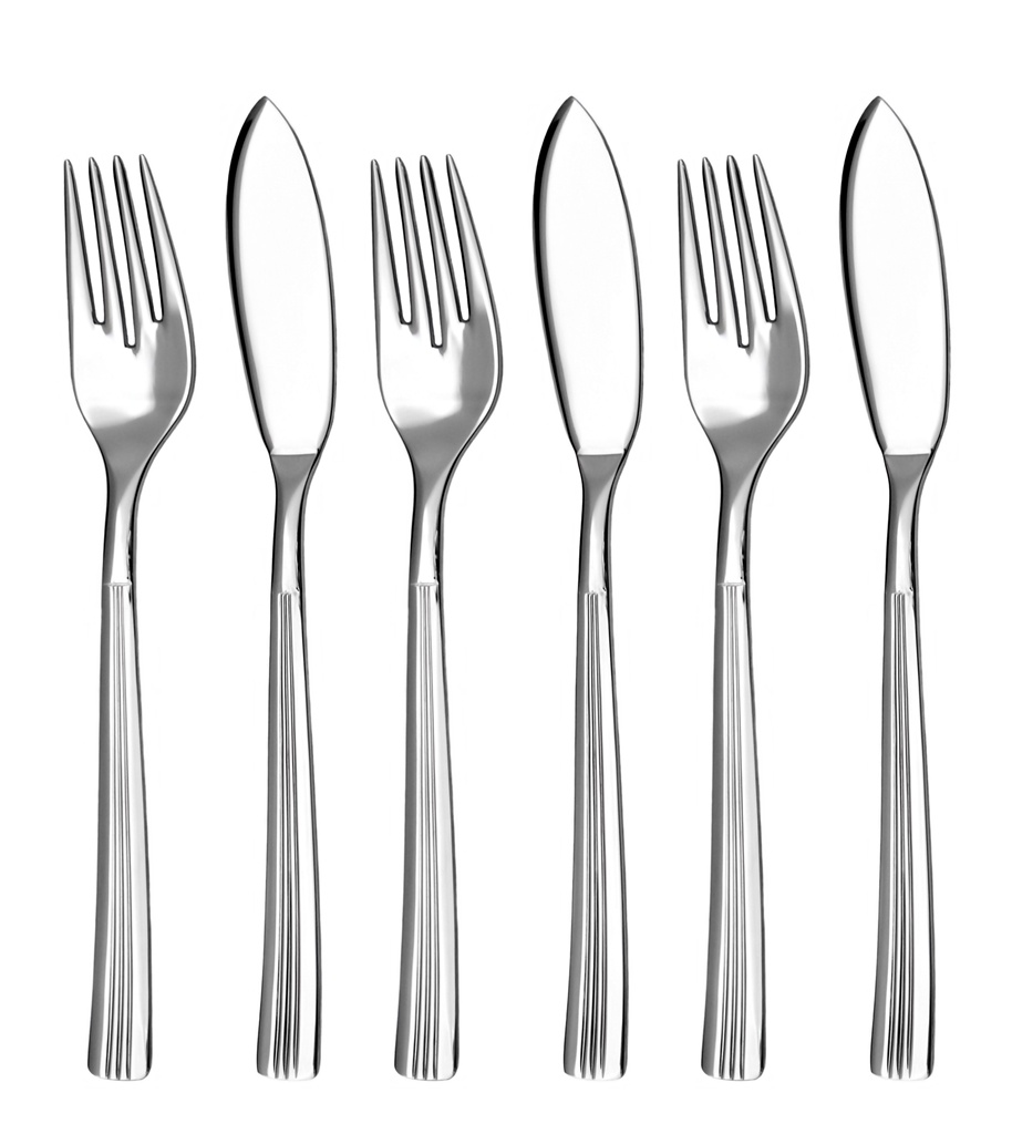 JULIE fish cutlery 6-piece set