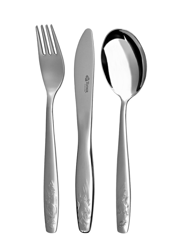 BABY cutlery 3-piece set - modern packaging