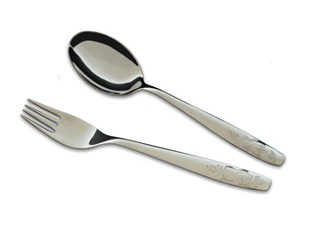 BABY cutlery 2-piece set - modern packaging