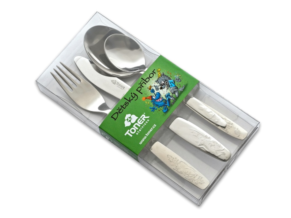 BABY cutlery 4-piece - modern packaging