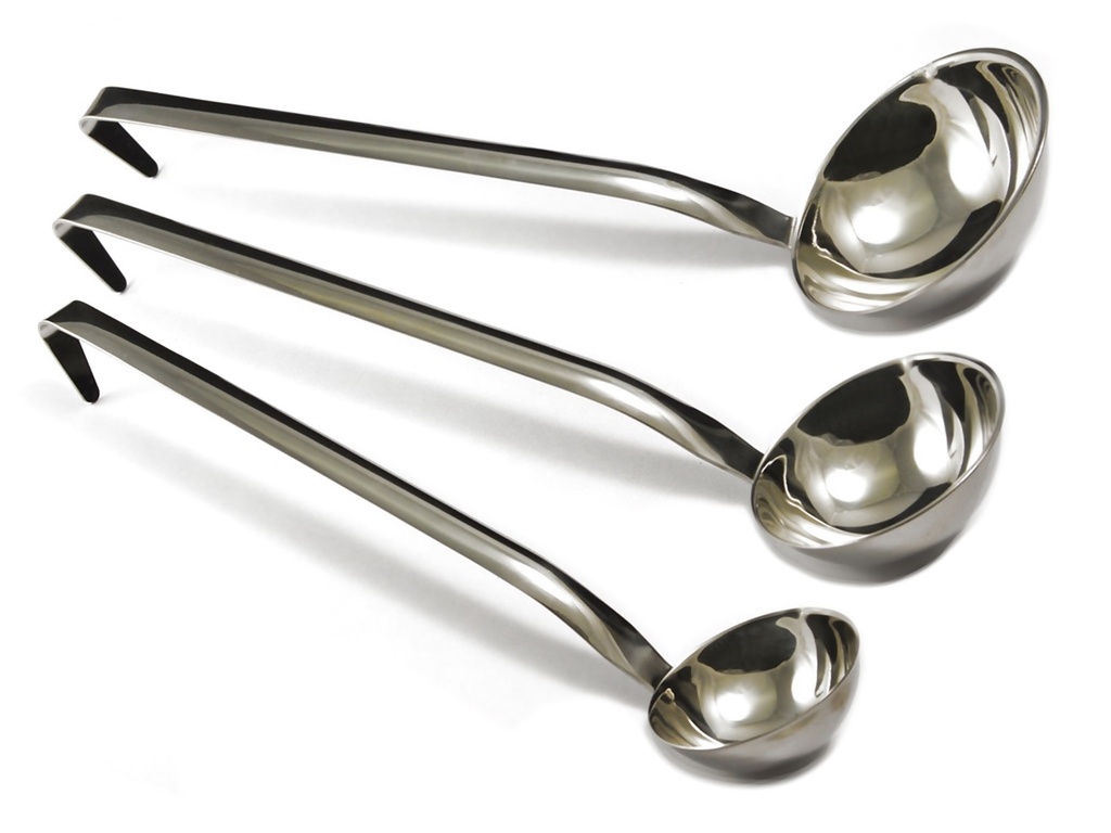 Ladles with hook 3-piece set for home cooking