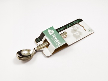 PROGRES coffee spoon 4-piece - hanging-tab packaging