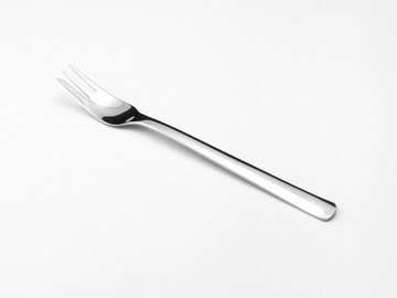 PROGRES cake fork - wide left tine 4-piece - hanging-tab packaging