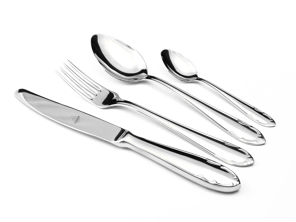 Jídelní příbor CLASSIC Prestige postříbřený 24-dílná sada 