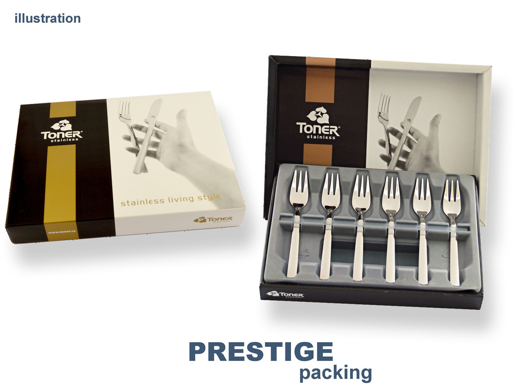PROGRES cake fork 6-piece - prestige or trend packaging