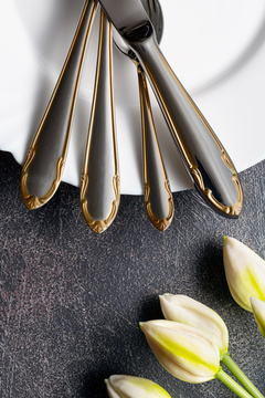 CLASSIC PRESTIGE GOLD cutlery 4-piece set