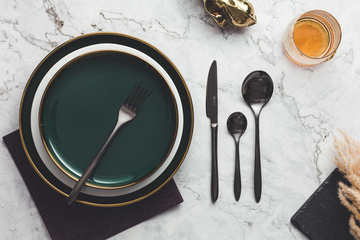 Black cutlery STYLE - 24 set