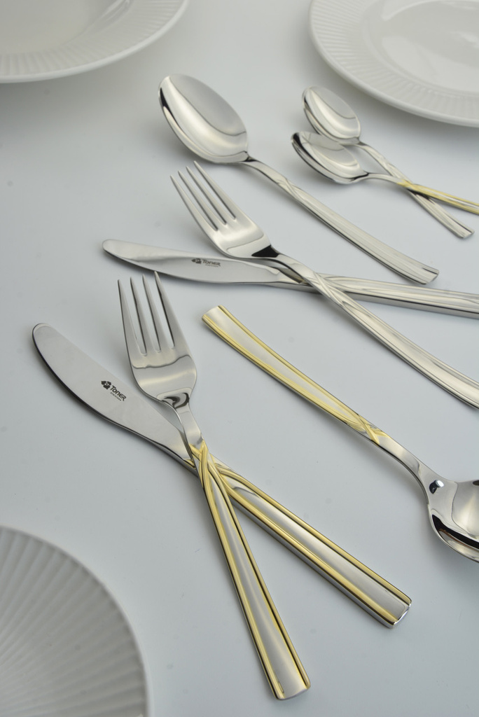 Besteck vergoldet ART 30-teiliges Set