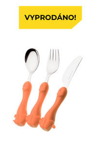 Model PINGO - 3 dílná dětská sada - oranžová	